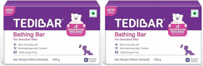 Tedibar Moisturising Baby Bathing Bar,100g x 2(2 x 100 g)