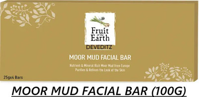 Modicare Fruit of The Earth Moor Mud Facial Bar Nutrient and Mineral 100G(100 g)