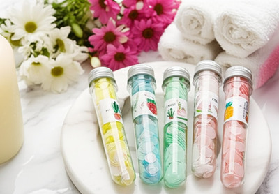 Fairlis On-the-Go Travel Hygiene Tube – Paper Soap Sheets Handy(5 x 4 g)