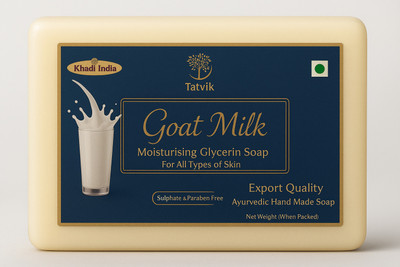 Tattvik Goat milk soap is a gentle its nourishing and moisturizing properties.(125 g)