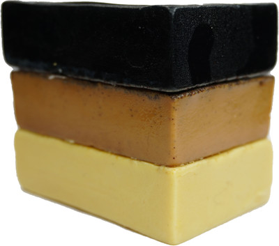 ashly care Activated Charcoal & Coffee & Orange Handmade Soap Bar Combo(3 x 100 g)