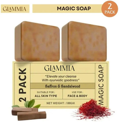 GLAMMIA Magic Show Soap | Delivers Shining Surface(2 x 100 g)