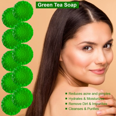Groovy Chamomile Calming Green Tea Bath Soap (100GM) (PACK OF 10)(10 x 100 g)