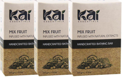 Kai Essentials Mix Fruit Handcrafted Bathing Bar(3 x 125 g)