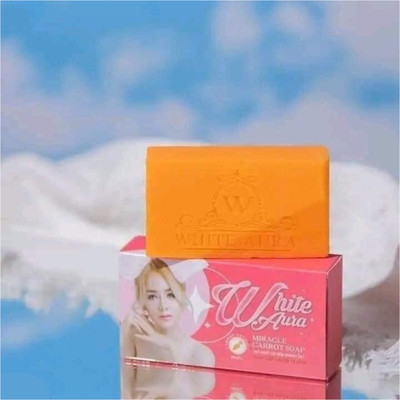 sahini White Aura Deep Clean Glow Soap – Infused with Carrot Extract(100 g)