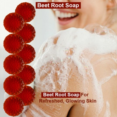 CHITAKSH Blackberry Boost Beet Root Bathing Soap (100GM) (PACK OF 10)(10 x 100 g)