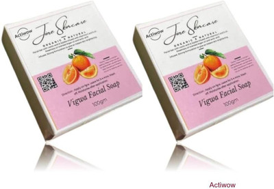 ACTIWOW Jiore Vigwa Facial Soap for Youthful, Radiant Glow Combo(2 x 100 g)