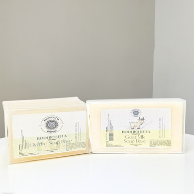 Bodhichitta Ultra Clear Glycerin Soap Base & Goat Milk Soap Base Combo Pack 500gm each(1000 g)