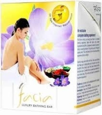 Facia Luxury Bathing Bar WIth Kesar and Chandan(10 x 75 g)