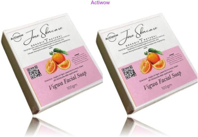 ACTIWOW Jiore Vigwa Facial Soap for Glowing, Fresh Skin Combo(2 x 100 g)