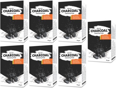 MORVIN CHARCOAL CLEANSING SOAP (Pack Of 7)(7 x 75 g)