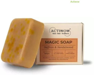 ACTIWOW Magic Soap Tulsi Clean Bar with Neem and Aloe(100 g)