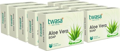Twasa Aloe Vera Soap Combo Pack For Soothing & Moisturizing Skin |Men & Women(10 x 100 g)