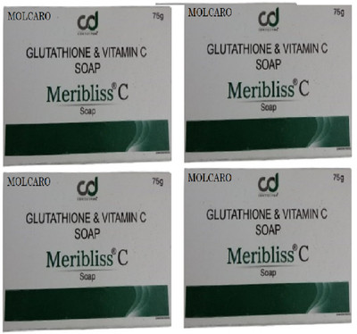 MOLCARO GLUTATHIONE MERIBLISS -C SOAP PACK OF4(4 x 75 g)