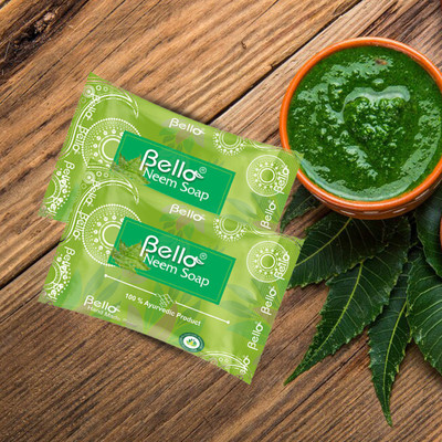 Bello Herbal Soap Neem - Handmade Glycerin Soap Pack of 2(2 x 75 g)