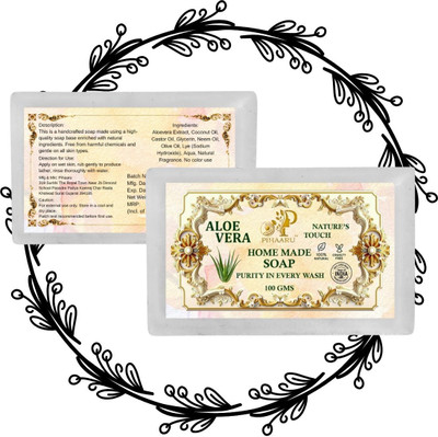 Pihaaru Pack of 2 Aloevera Vita-Moist Soap – pH-Balanced Cleanse(200g)](2 x 100 g)