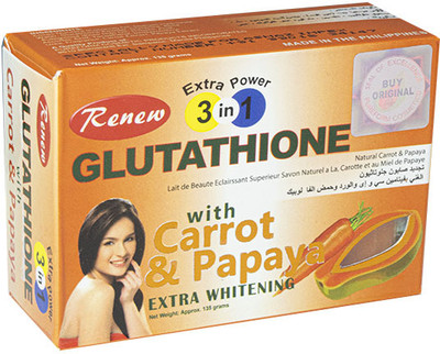 RENEW 3in1 Extra Power Whitening Soap with Carrot and Papaya(135 g)