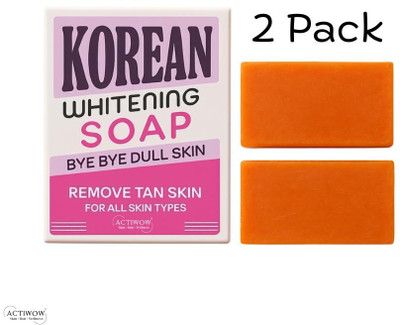 ACTIWOW Korean Soap with Whitening Glow Formula 2PCS(100 g)