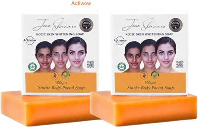 ACTIWOW Jiore Skincare Sinche Kojic Soap for Lightening and Hydration Combo Set A01 A01(2 x 100 g)