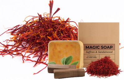 Sheny Magic soap for home Tan Removal Handmade Chandan & Kesar Soap |(100 g)