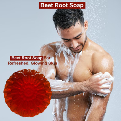 panthi 7 Days Beet Root soap for face for anti pimple scar removal (100GM) (PACK OF 1)(100 g)