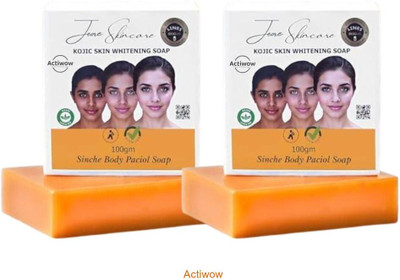 ACTIWOW Jiore Skincare Sinche Kojic Soap for Pore-Minimizing for Women & Men Combo A02(2 x 100 g)