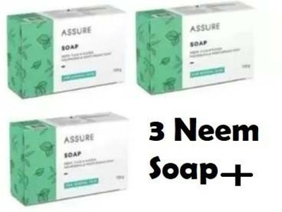 Rastic Assure Neem, Tulsi & Pudina Soap Pack of 3 Lids-4(3 x 100 g)