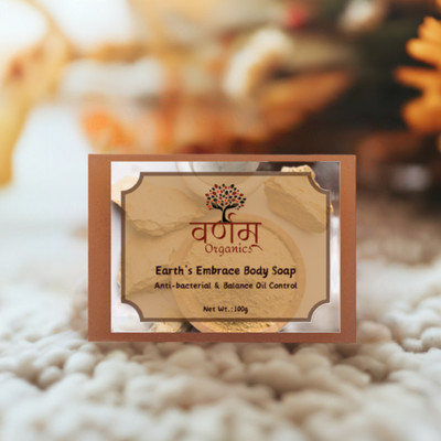 Varnam Organics Earth's Embrace Body Soap | Anti-bacterial & Balance Oil Control(100 g)