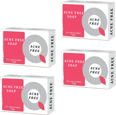 NG MART ACNE FREE SOAP FOR ACNE & MARKS REMOVES PACK OF - 4(4 x 75 g)