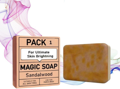 Agonize magic soap Body Herbal Ayurvedic Saffron Sandalwood beauty soap (100gm),.(100 g)