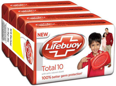 LIFEBUOY total 10 125 g (pack of 4) value pack(4 x 125 g)