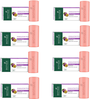 BIOTIQUE Himalayan Plum Refreshing Soap 150 g (Pack of 8)(8 x 18.75 g)
