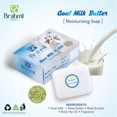 brahmi vegas HANDMADE GOAT MILK WITH BUTTER SOAP(100 g)