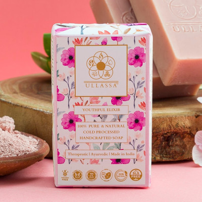 ULLASSA Youthful Elixir Soap | Skin Lightening Anti Aging | Geranium Manjistha | Grade 1(101 g)