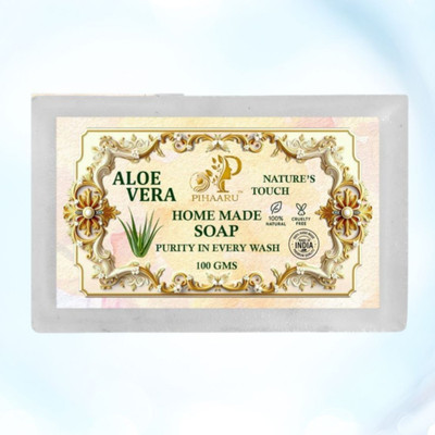 Pihaaru Aloe Vera Face & Body Soap Herbal Hydrating Bar(100g)/(100 g)