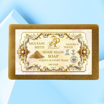 Pihaaru Multani Magic Skin Soap Handmade Purity Bar(100g).(100 g)