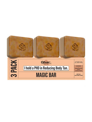 Ghar Soaps Wood And Saffron Soap For Glowing & Refreshing Skin (pack of 3)(3 x 100 g)
