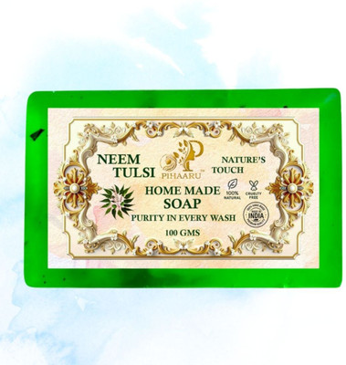 Pihaaru Ayurvedic Neem Tulsi Soap – Nature’s Remedy for Skin Problems (100g)/(100 g)