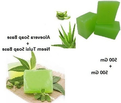 KINEX COMBO ALOEVERA AND NEEMTULSI MEELT AND POUR SOAP 2KG-new288(2 x 1000 g)