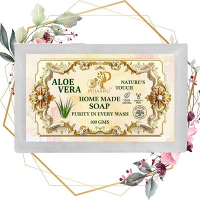 Pihaaru Aloe Vera Crystal Clear Soap Lightweight Lather(100g),(100 g)
