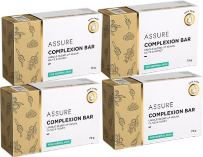 ASSURE Complexion Bar Unique Blend of Kesar Olive & Honey soap 4(4 x 75 g)