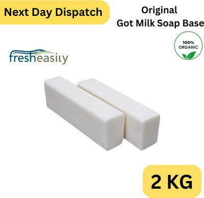 fresheasily Natural And Pure Goat Milk Glyserine Melt And Pour Soap Base (2000kg)(2 x 1000 g)