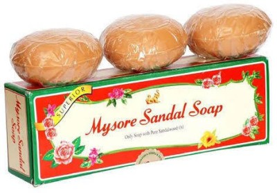 MYSORE SANDAL Bath Tablet trio soao (3 x 150 g)(3 x 50 g)