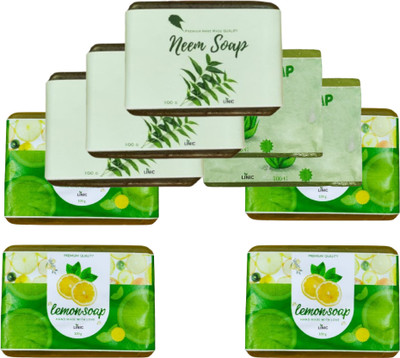 linic HERBAL NEEM SOAP(3), ALOE VERA(2), LEMON SOAP(4)(9 x 100 g)