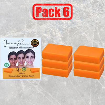 Regolith Powerful Detan Bar for Clear and Whitening Skin(6 x 100 g)