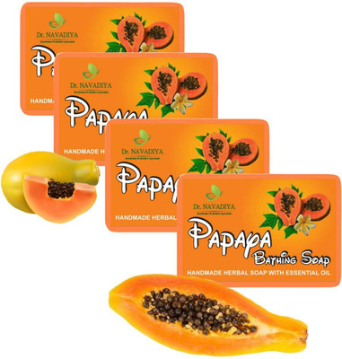 Dr. NAvadiya 4 Bath Handmade Soap - Tan Removal & Refreshing Natural Soap(4 x 100 g)