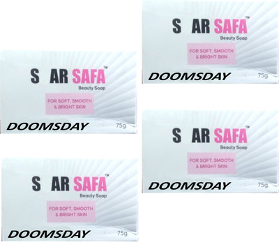 DOOMSDAY S-AR SAFA SOAP FOR SOFT ,SMOOTH & BRIGHT SKIN PACK OF 4(4 x 75 g)