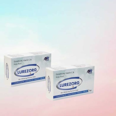 LUREZORG GLUTATHIONE & VITAMIN C SKIN LIGHTENING & BRIGHTENING SOAP pack of 2(2 x 75 g)