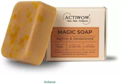 ACTIWOW Magic Soap Flawless Skin Bar with Lemon and Rice Milk(100 g)