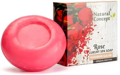 NATURAL CONCEPT CONCEPT Rose Bath Soap - Pack of 4, Paraben-Free, For All Skin Types(4 x 100 g)